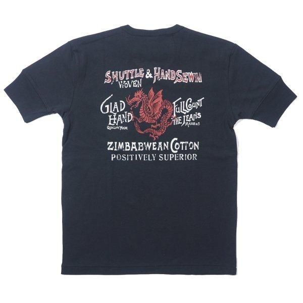 schott×グラッドハンド バックプリント コラボ ヘンリーネック XL 楽天市場】グラッドハンド Tシャツ ヘビーウェイト バインダー