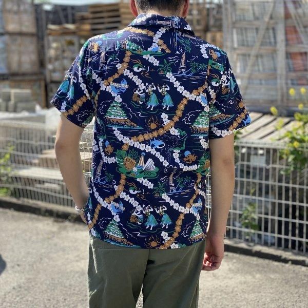 サムライジーンズ 大阪柄 ハワイアンシャツ アロハシャツ 半袖