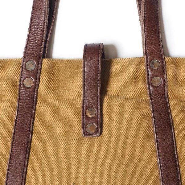 ウエアハウス Lot 5220 LEATHER & CANVAS TOTE BAG プリント ウエアハウス Lot 5220 LEATHER & CANVAS TOTE BAG プリント