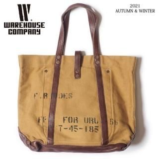 ϥ Lot 5220 LEATHER  CANVAS TOTE BAG ץ 쥶Х ȡȥХå WAREHOUSE[2021ǯ߿ ]