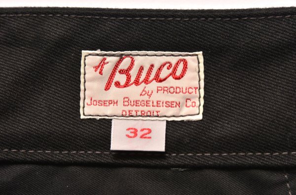 The REAL McCOY'S ザリアルマッコイズ パンツ BUCO ブコ J-99 JUNGLE CLOTH コットンコードクロス ライダース パンツ ブラック系 32