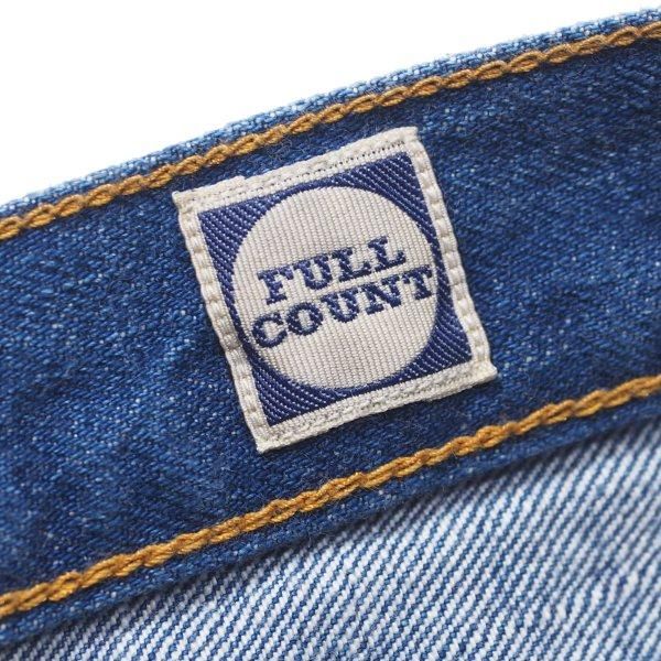 FULCOUNT ストレートデニムパンツ フェード加工 フルカウント フェイドストレートデニムパンツ 加工ジーンズ