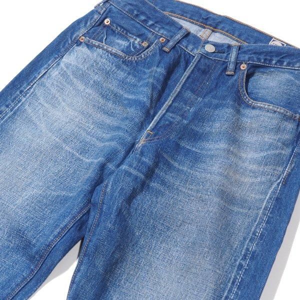 フルカウント フェイドストレートデニムパンツ 加工ジーンズ