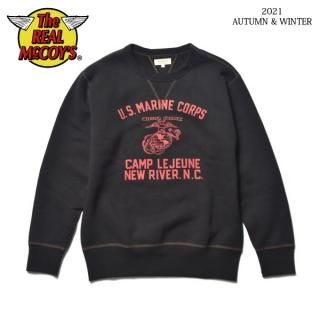  ꥢޥå MILITARY PRINT SWEATSHIRT / USMC CAMP LEJEUNE MC21118 THE REAL McCOY'S[2021ǯ߿]