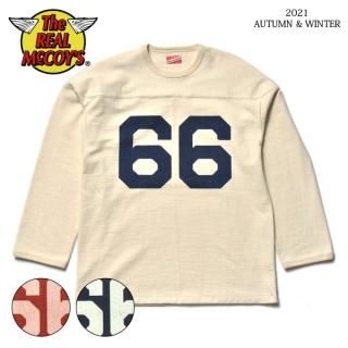  ꥢޥå եåȥܡT FOOTBALL TEE / 66 MC21111 THE REAL McCOY'S[2021ǯʬ][߿]