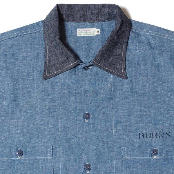 希少ウエアハウス USN 2TONE CHAMBRAY SHIRTS 3042 予約商品]ウエアハウス シャンブレーシャツ 3042 USN 2TONE