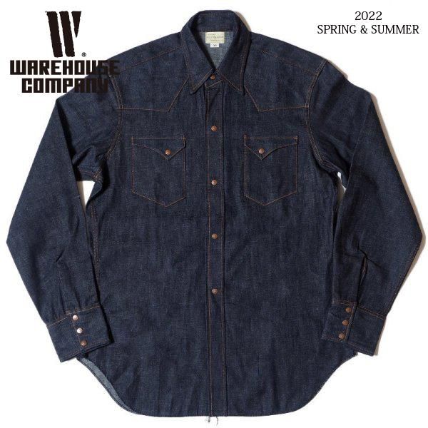 ウエアハウス ウエスタンシャツ 3038 DENIM WESTERN SHIRTS WAREHOUSE