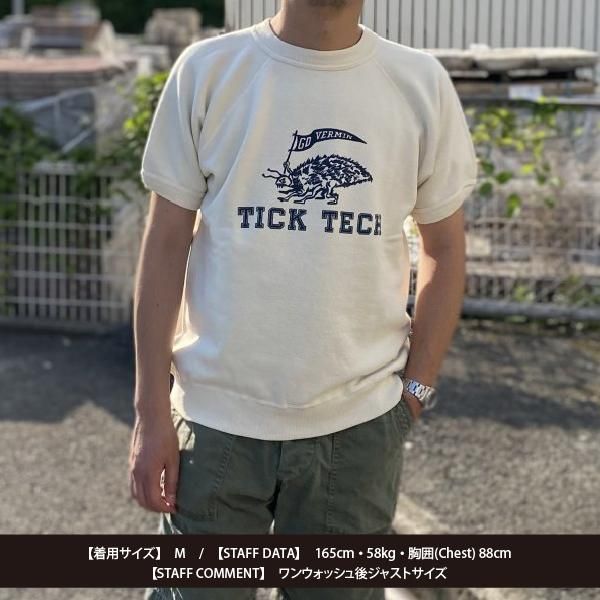 ウエアハウス 半袖スウェット スエット 4084 半袖SW TICK TECH
