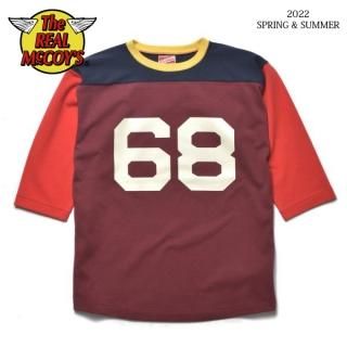  ꥢޥå MULTI-TONE FOOTBALL TEE / 68 MC22007 THE REAL McCOY'S[2022ǯղƿ]