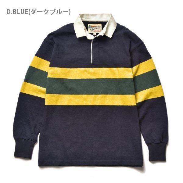 ザ リアルマッコイズ CLIMBERS' STRIPED RUGBY SHIRT ラガーシャツ ...