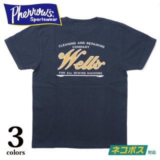[ネコポス送料200円]フェローズ ポケット付き プリントTシャツ WELLS 21S-PPT3 PHERROW'S