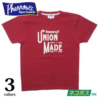 [ネコポス送料200円]フェローズ プリントTシャツ UNION MADE 21S-PT15 PHERROW'S
