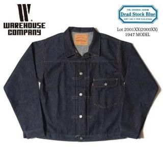 <img class='new_mark_img1' src='https://img.shop-pro.jp/img/new/icons14.gif' style='border:none;display:inline;margin:0px;padding:0px;width:auto;' />ϥ DEAD STOCK BLUE 2001XX(2000XX) 1947MODEL  1st ե 1µ  ǥ˥ॸ㥱å WAREHOUSE 2025ǯ