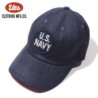 ウエス デニムキャップ ベースボールキャップ 帽子 U.S.NAVY ネイビー 82DC UES