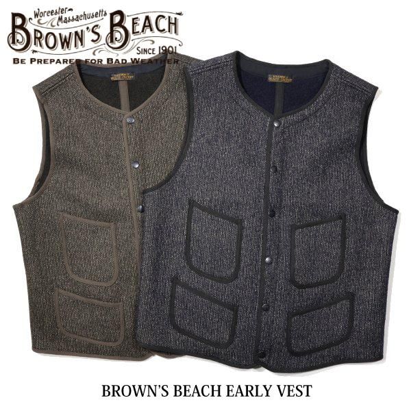 ベスト BROWN'S BEACH JACKET BBJ2-001 - ベスト ベスト BROWN'S BEACH JACKET BBJ2-001 - ベスト