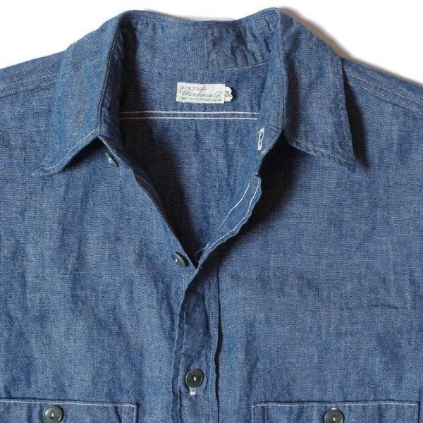 ウエアハウス 3044 USN CHAMBRAY SHIRTS 無地 シャンブレー
