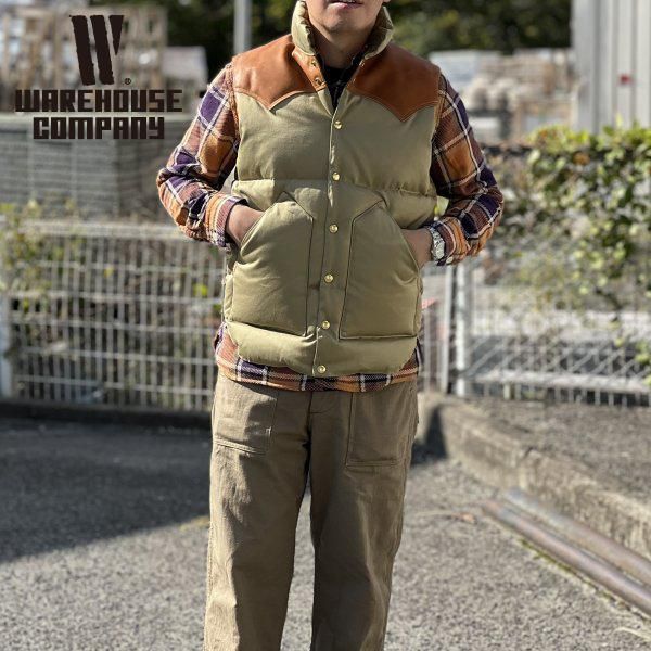 ウエアハウス×ロッキーマウンテン WESTPOINT DOWN VEST ROCKY ウエスト