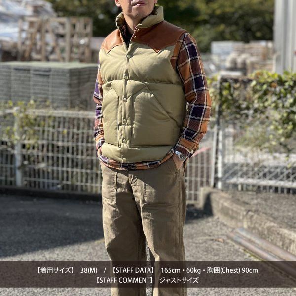 ウエアハウス×ロッキーマウンテン WESTPOINT DOWN VEST ROCKY ウエスト