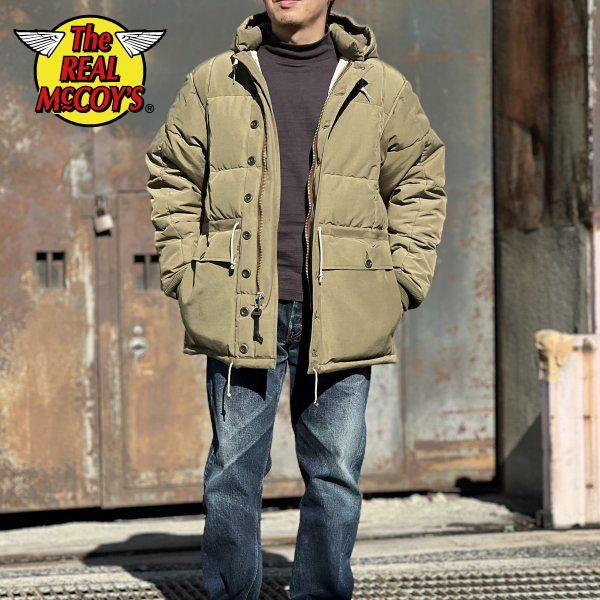 ザ リアルマッコイズ MJ22126 COTTON/NYLON HOODED DOWN JACKET
