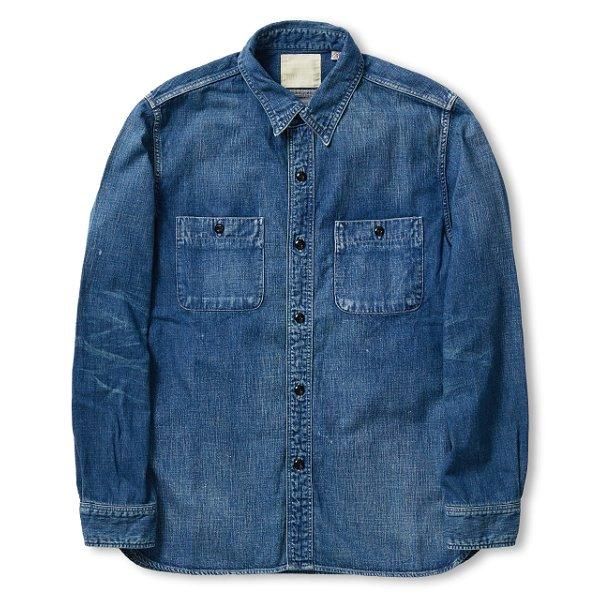 フルカウント 加工デニム ワークシャツ DENIM WORK SHIRTS HW フルカウント 加工デニム ワークシャツ DENIM WORK SHIRTS HW
