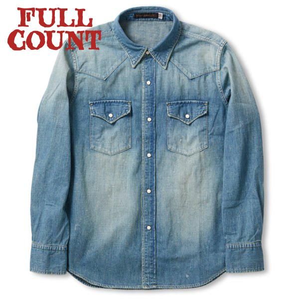 フルカウント 加工デニム ウエスタンシャツ DENIM WESTERN SHIRTS HW ...