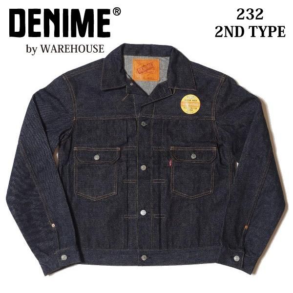 [予約商品]ドゥニーム ウエアハウス 232 2ND TYPE セカンド デニムジャケット ジージャン DENIME by  WAREHOUSE[納期未定][2022年新作] - セルロイド CELLULOID