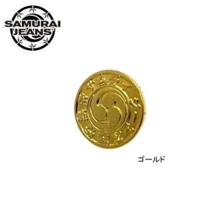 [ネコポス送料200円]サムライジーンズ ピンバッチ 丸型 SJPINS22-04 SAMURAI JEANS
