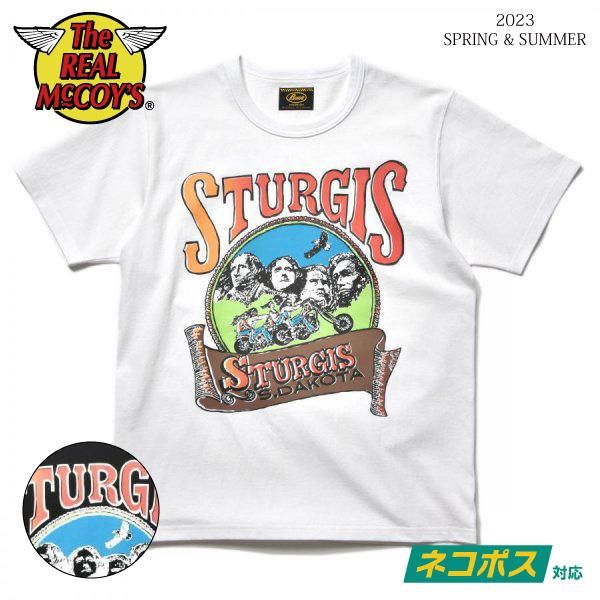 ネコポス送料200円]ザ リアルマッコイズ BC23005 BUCO TEE STURGIS ブコ Tシャツ THE REAL  McCOY'S[2023年春夏新作] セルロイド CELLULOID