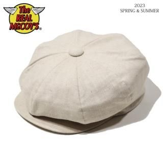  ꥢޥå MA23015 LINEN NEWSBOY CAP ͥ ˥塼ܡå THE REAL McCOY'S[2023ǯղƿ]