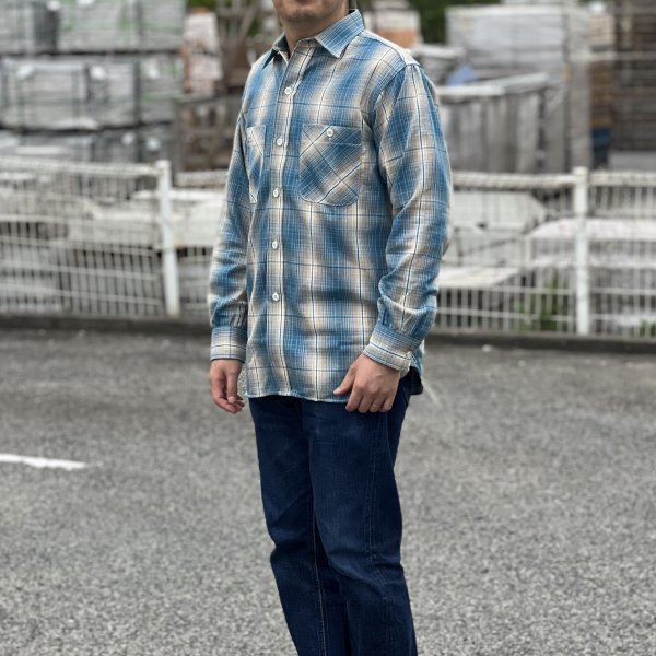 ザ リアルマッコイズ MS23008 8HU OMBRE CHECK SUMMER FLANNEL SHIRT