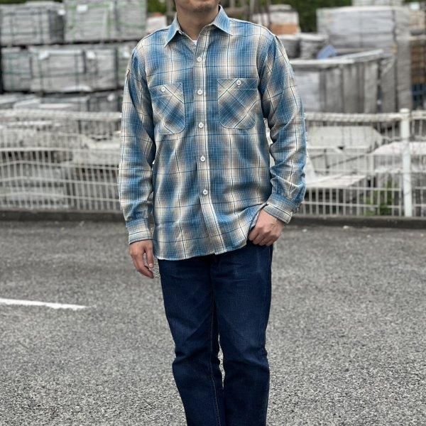 ザ リアルマッコイズ MS23008 8HU OMBRE CHECK SUMMER FLANNEL ザ リアルマッコイズ MS23008 8HU OMBRE CHECK SUMMER FLANNEL