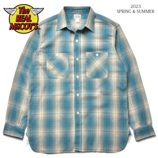  ꥢޥå MS23008 8HU OMBRE CHECK SUMMER FLANNEL SHIRT ֥졼å ޡͥ륷 THE REAL McCOY'S[2023ǯղ]