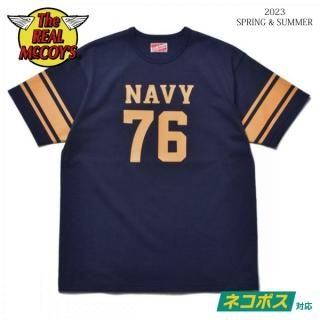 [ͥݥ200] ꥢޥå MC23002 MILITARY ATHLETIC TEE / NAVY 76 ץT THE REAL McCOY'S[2023ǯղƿ]