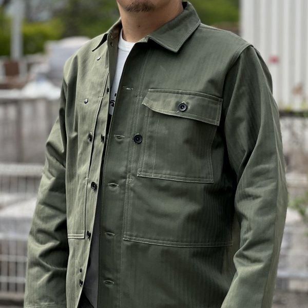 ザ リアルマッコイズ MJ23011 P-44 UTILITY COAT ヘリンボーン ザ リアルマッコイズ MJ23011 P-44 UTILITY COAT ヘリンボーン
