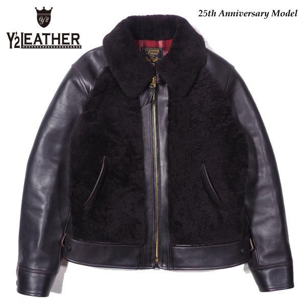 [25周年記念モデル]ワイツーレザー Y2-10-25SP ECO HORSE GRIZZLY JACKET エコホース グリズリージャケット  熊ジャン Y'2LEATHER[2023年新作] - セルロイド CELLULOID