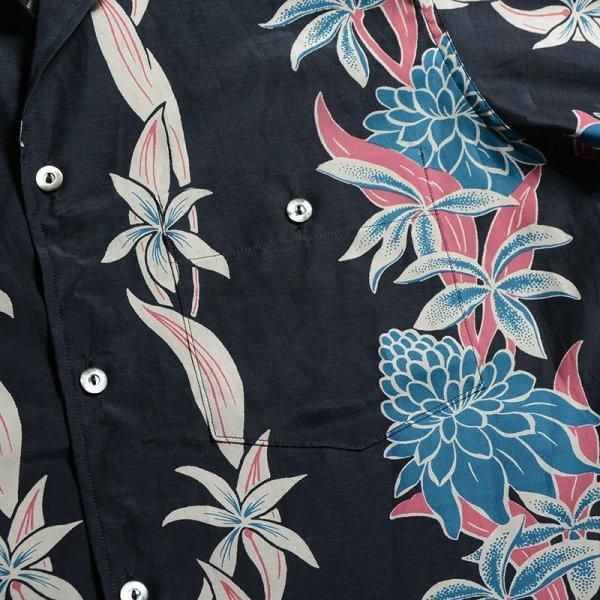 デラックスウエアAL-11 TORCH GINGER アロハシャツ DELUXEWARE デラックスウエア（DELUXEWARE)アロハシャツ AL-11 TORCH