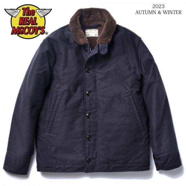 予約商品]ザ リアルマッコイズ MJ21105 N-1 DECK JACKET (NAVY) デッキ