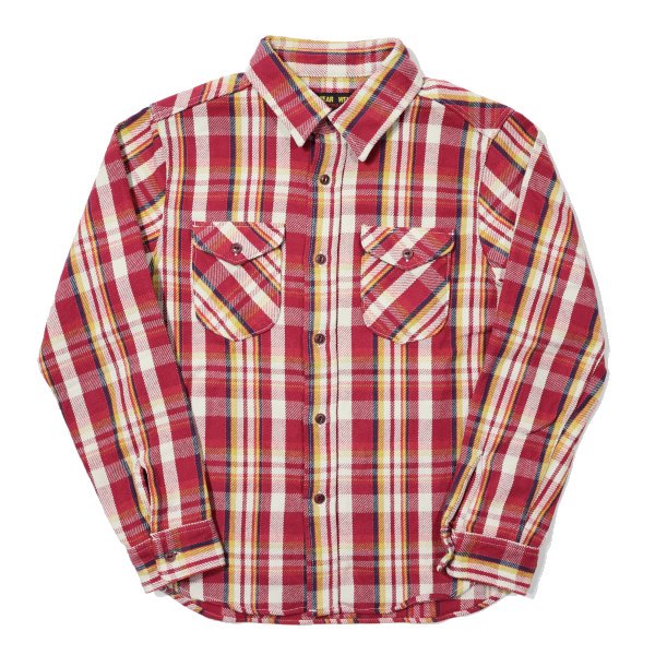 ウエス 502351 先染ヘビーネルシャツ フランネル レッド HEAVY FLANNEL SHIRTS UES[2023年秋冬新作] - セルロイド  CELLULOID