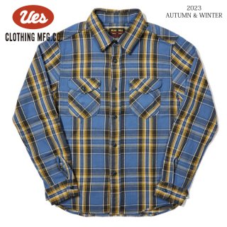  502352 إӡͥ륷 եͥ ֥롼 HEAVY FLANNEL SHIRTS UES[2023ǯ߿]