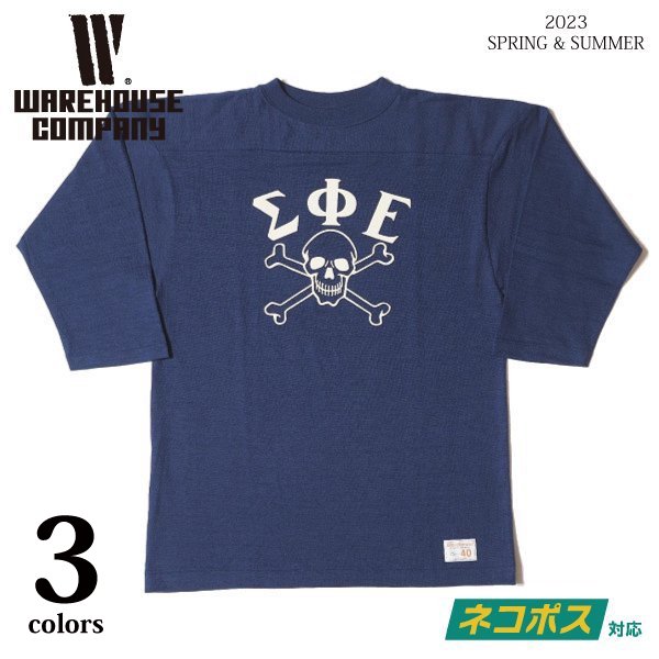 Tシャツ/カットソー(七分/長袖)Lサイズ 40 ウエアハウス warehouse 7分