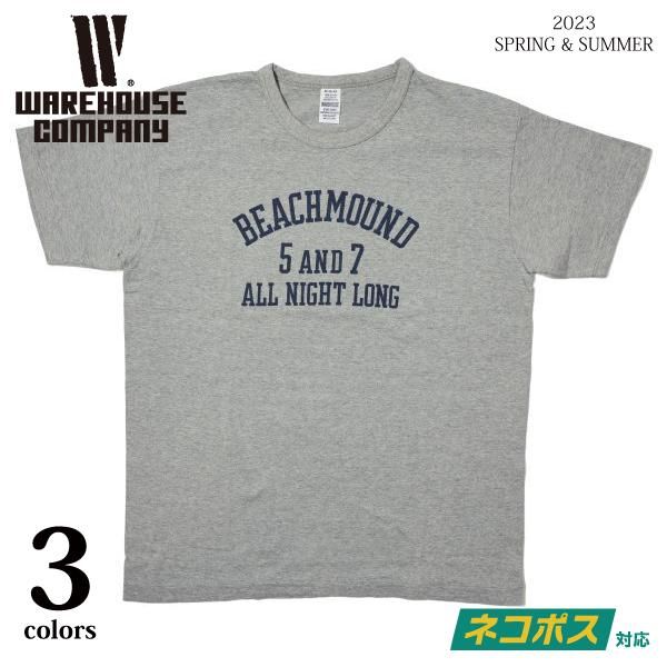ネコポス送料200円]ウエアハウス Lot 4064 BEACHMOUND Tシャツ