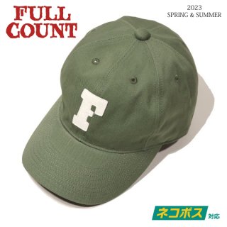 [ͥݥ200]ե륫 6843-23B 6PANEL SLUB CHINO BASEBALL CAP F PATCH ١ܡ륭å FULLCOUNT[2023ǯղƿ]