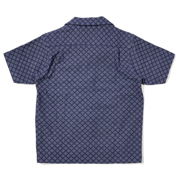 サムライジーンズ 藍刺子 オープンカラー 半袖シャツ SOS23-S01 ...