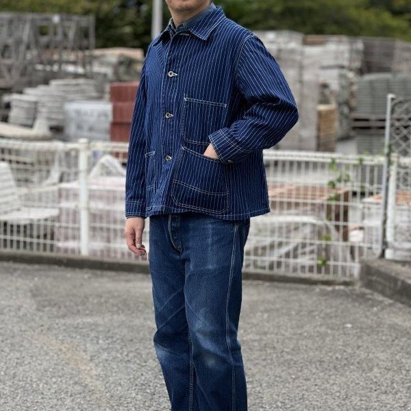 フルカウント 2033-1 INDIGO WABASH STRIPE CHORE JACKET フルカウント 2033-1 INDIGO WABASH STRIPE CHORE JACKET