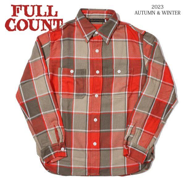 フルカウント 4077 ORIGINAL CHECK COTTON FLANNEL SHIRT MOSLEY