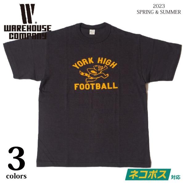 ネコポス送料200円]ウエアハウス Lot 4601 YORK HIGH プリントT