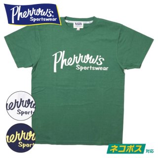 [ネコポス送料200円]フェローズ プリント Tシャツ 半袖 定番ロゴ PT1 PHERROWS