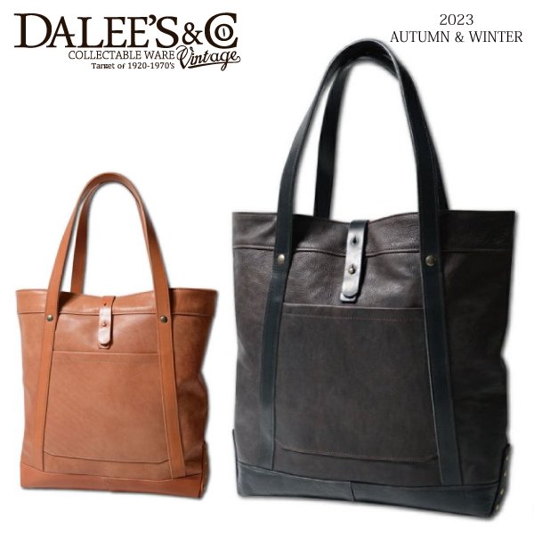 ダリーズ＆コー DUBLIN BAG 30s DOUBLE LEATHER BAG ダブルレザー トートバッグ DALEES&CO 2023年秋冬新作  - セルロイド CELLULOID