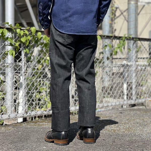 フルカウント 1108BK SLIM STRAIGHT BLACK SELVEDGE DENIM スリム