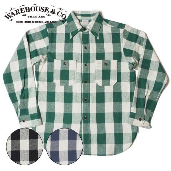 ウエアハウス 3104 A柄 ネイビー FLANNEL SHIRTS フランネルシャツ WAREHOUSE 2023年秋冬新作 - セルロイド  CELLULOID